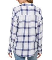 Flag and Anthem Leetonia Plaid Long Sleeve Oversized Woven Shirt