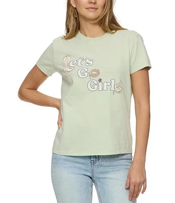 Flag and Anthem Lets Go Girls Graphic T-Shirt