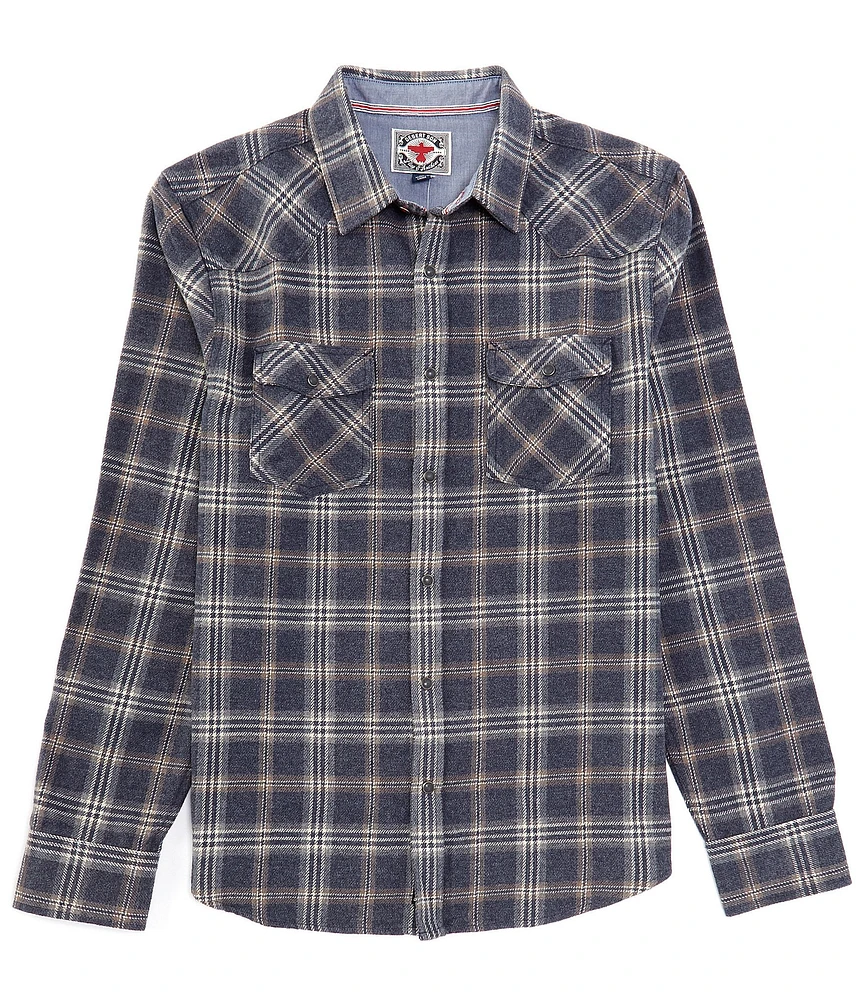 Flag and Anthem Long Sleeve Kellerton Plaid Western Shirt