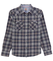 Flag and Anthem Long Sleeve Kellerton Plaid Western Shirt