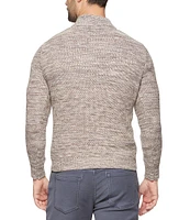 Flag and Anthem Long Sleeve Stratton Marled Quarter-Zip Sweater