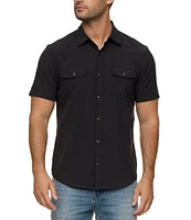 Flag and Anthem Longmont UPF Performance Solid Short Sleeve Woven Western Shirt
