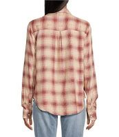 Flag and Anthem Lula Long Sleeve Classic Plaid Woven Shirt