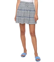 Flag and Anthem Maxey High Rise Ditsy-Floral Printed Mini Skirt