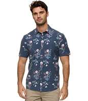 Flag and Anthem Milligan UPF Performance Floral Short Sleeve Shirt