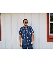 Flag and Anthem Milligan UPF Performance Floral Short Sleeve Shirt