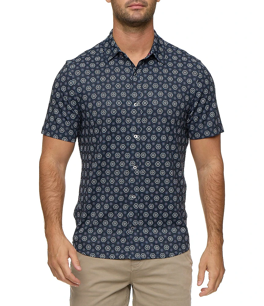 Flag and Anthem Morris Short Sleeve Geo Print Shirt