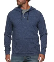 Flag and Anthem Rollins Long Sleeve Snow Slub Hooded Henley