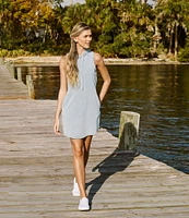 Flag and Anthem Shirley Sleeveless Hooded Mini Dress