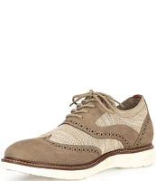 Flag LTD. Men's Colston Knit Wingtip Oxfords