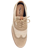 Flag LTD. Men's Colston Knit Wingtip Oxfords