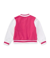 Flapdoodles Little Girls 2T-6X Long-Sleeve Color Block Varsity Bomber Jacket