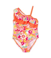 Flapdoodles Little Girls 2T-6X Mod Squad One-Piece Swimsuit