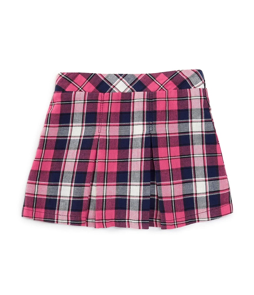 Flapdoodles Little Girls 2T-6X Plaid Pleated Skirt