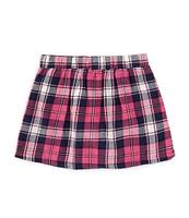 Flapdoodles Little Girls 2T-6X Plaid Pleated Skirt