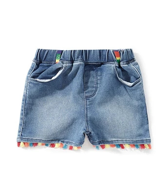 Flapdoodles Little Girls 2T-6X Tassel Trim Shorts
