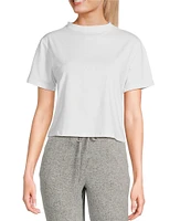 Fornia Crew Neck Short Sleeve Cropped T-Shirt