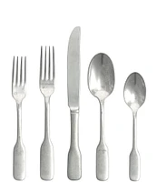 Fortessa Ashton Antiqued 20-Piece Stainless Steel Flatware Set