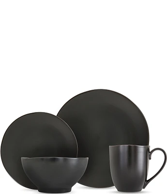 Fortessa Heirloom 16-Piece Dinnerware Set - Charcoal