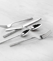 Fortessa Nomad -Piece Hammered Silver Stainless Steel Flatware Set