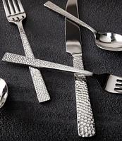 Fortessa Nomad -Piece Hammered Silver Stainless Steel Flatware Set