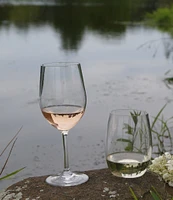 Fortessa Outside Stemless White Wine Glass, Set of 6