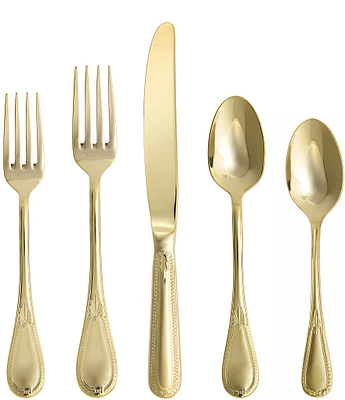 Fortessa Savoy Gold 20-Piece Stainless Steel Flatware Set