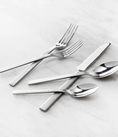 Fortessa Viggo Satin -Piece Silver Stainless Steel Flatware Set