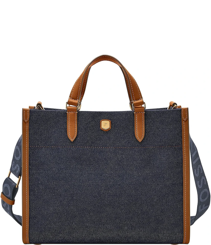 Fossil Gemma Denim Small Tote Bag