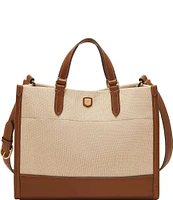 Fossil Gemma Small Canvas Two-Tone Tote Bag