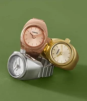 Fossil Gold Tone Stainless Steel Ring Watch