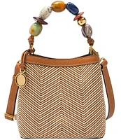 Fossil Jessie Small Beaded Statement Handle Bucket Bag