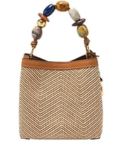 Fossil Jessie Small Beaded Statement Handle Bucket Bag