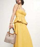 Fossil Jessie Small Beaded Statement Handle Bucket Bag
