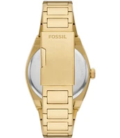 Fossil Men's Everett Three-Hand Date Gold-Tone Stainless Steel Watch