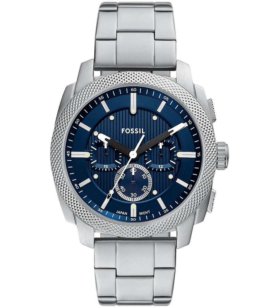 Fossil Men's Machine Quartz Chronograph Stainless Steel Bracelet Watch