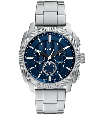 Fossil Men's Machine Quartz Chronograph Stainless Steel Bracelet Watch