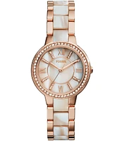 Fossil Virginia Stainless Steel Glitz Bracelet Watch