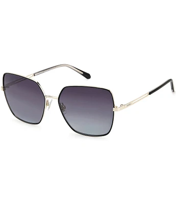 Fossil Women's 57mm Polarized Square Sunglasses