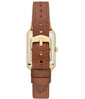 Fossil Women's Raquel Three-Hand Date Brown Leather Strap Watch