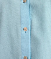 Foxcroft Gwen Point Collar 3/4 Sleeve Soft Cotton Shirt