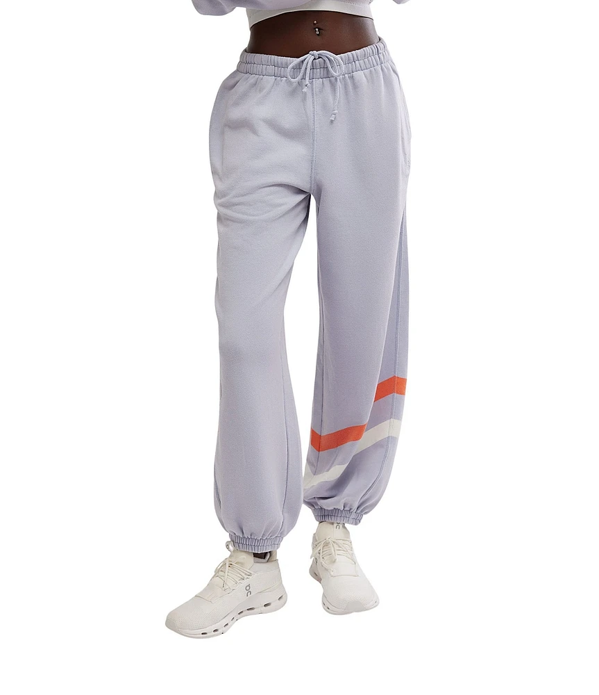 FP Movement All Star Logo Mid-Rise Slouchy Cinched Hem Sweatpants