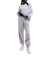 FP Movement All Star Logo Mid-Rise Slouchy Cinched Hem Sweatpants