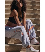 FP Movement All Star Logo Mid-Rise Slouchy Cinched Hem Sweatpants
