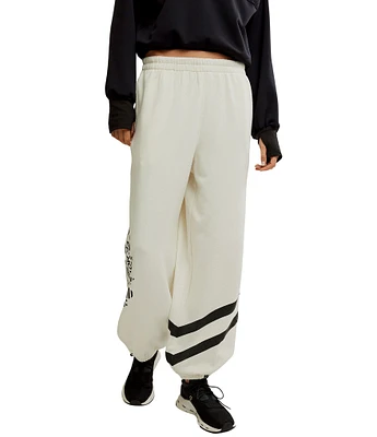 FP Movement All Star Logo Mid-Rise Slouchy Cinched Hem Sweatpants