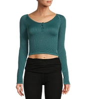 FP Movement Bail Out Knit Stretch Long Sleeve Layering Top