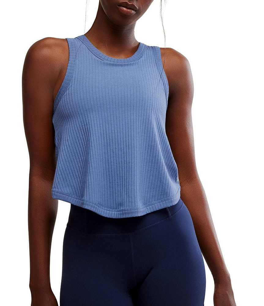 FP Movement Comeback Scoop Neck Sleeveless Twist Back Ribbed Tank