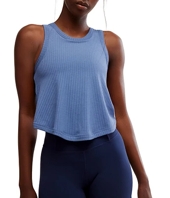 FP Movement Comeback Scoop Neck Sleeveless Twist Back Ribbed Tank