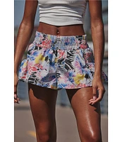 FP Movement Get Your Flirt On Printed Floral Mystic High Rise Short