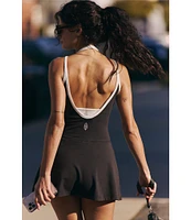 FP Movement Hot Shot High Neck Sleeveless Pull-On Skortsie
